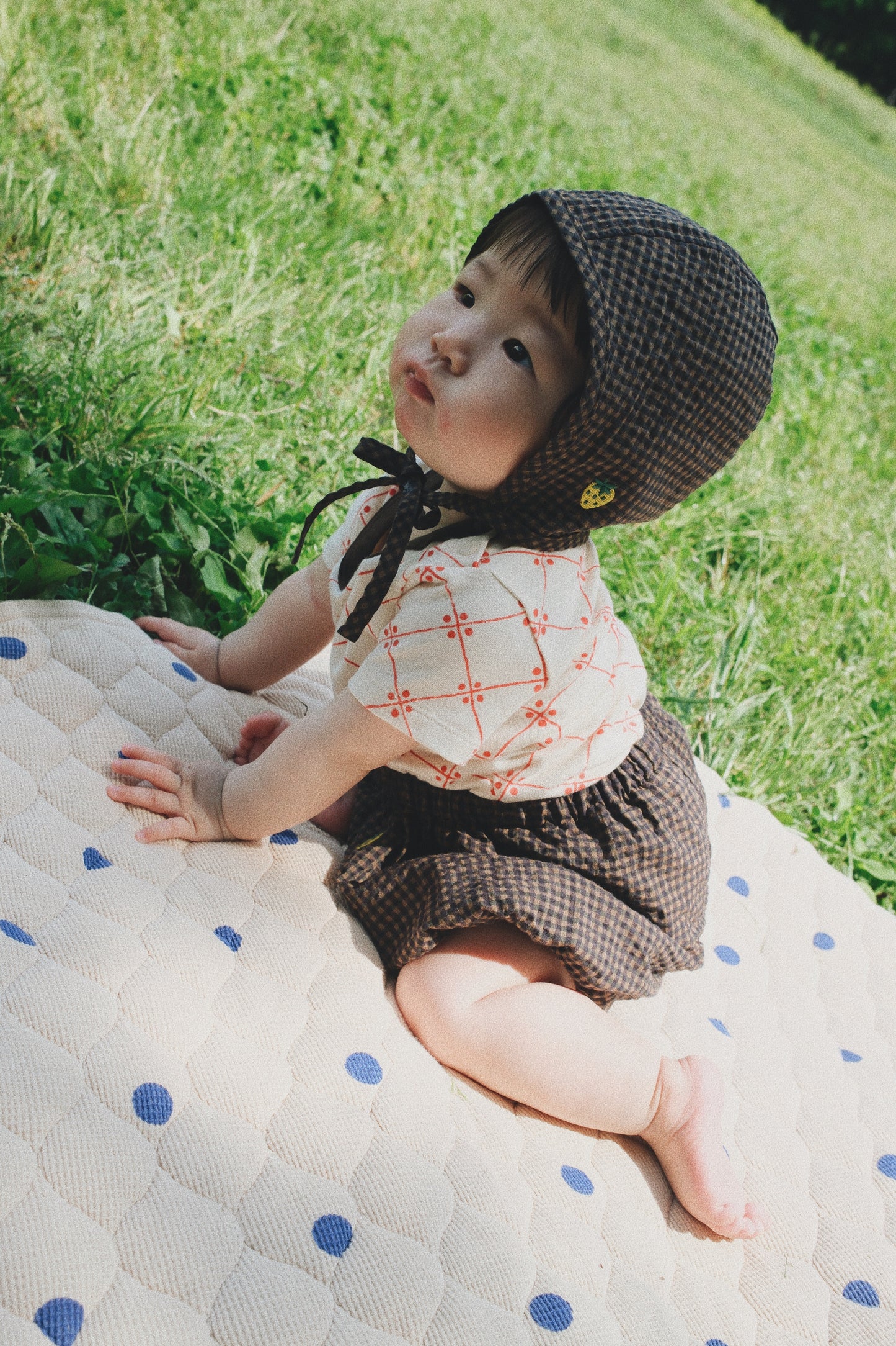 GINGHAM CHECK PUMPKIN PANTS