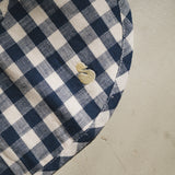 BLUE GINGHAM CHECK BIB