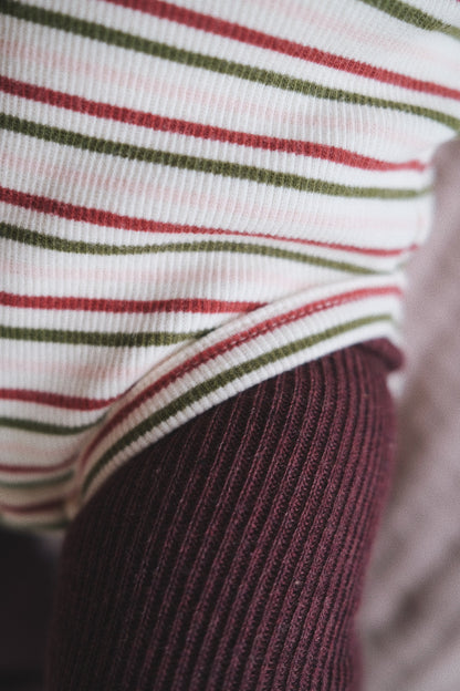 RIB LONG SLEEVE BODYSUIT