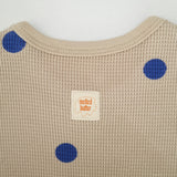 BLUEBERRY WAFFLE LONG SLEEVE BODYSUIT