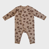 CHOCOLATE FLOWER COVERALL