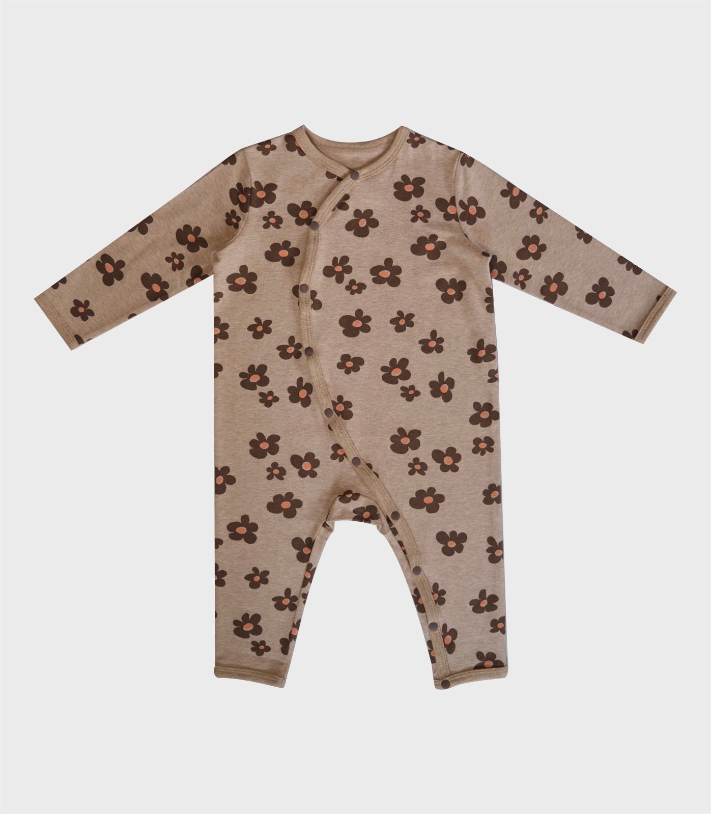 CHOCOLATE FLOWER COVERALL