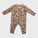 CHOCOLATE FLOWER COVERALL