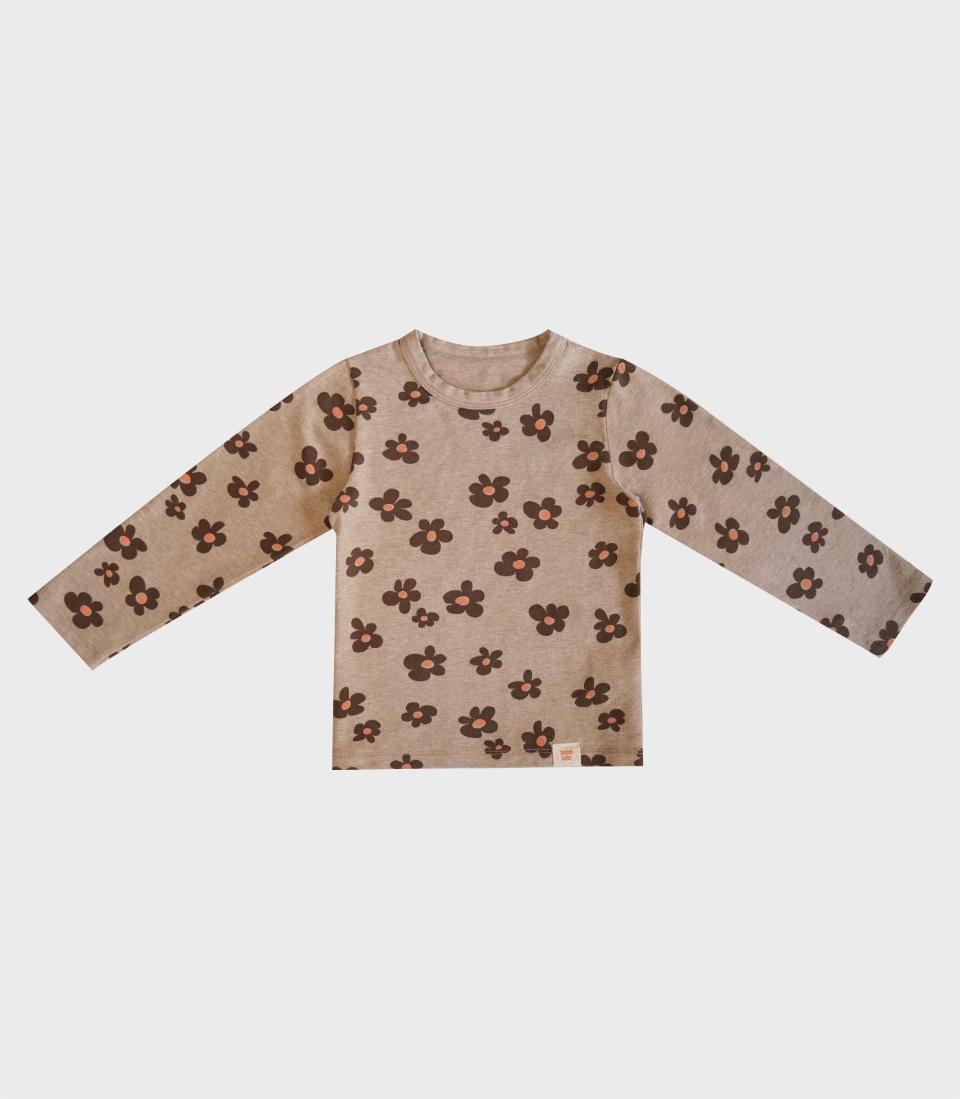 CHOCOLATE FLOWER LONG SLEEVE T-SHIRT