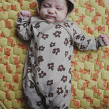 CHOCOLATE FLOWER COVERALL
