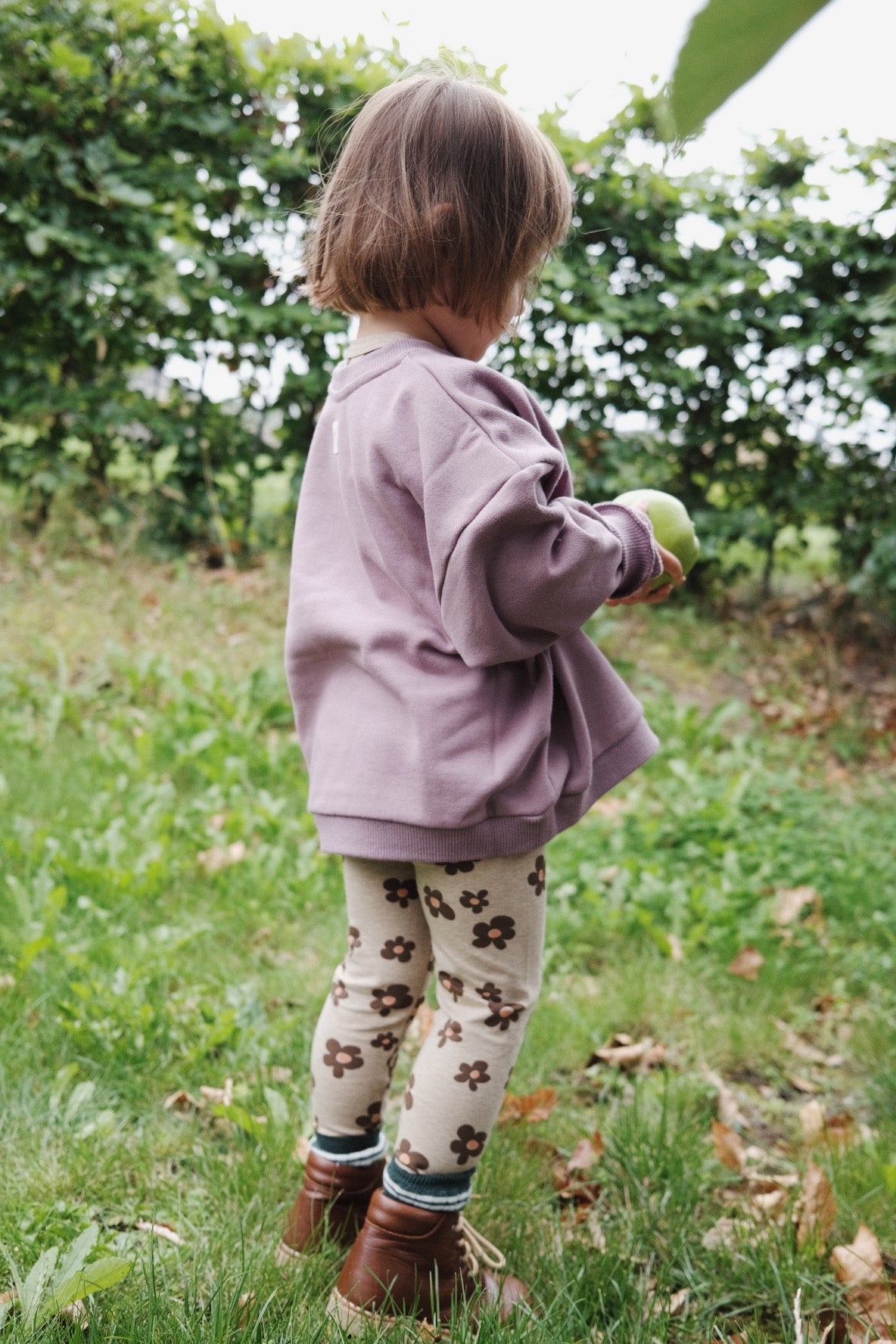 CHOCOLATE FLOWER LEGGINGS