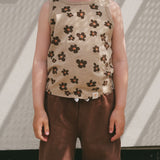 CHOCOLATE FLOWER TANK TOP
