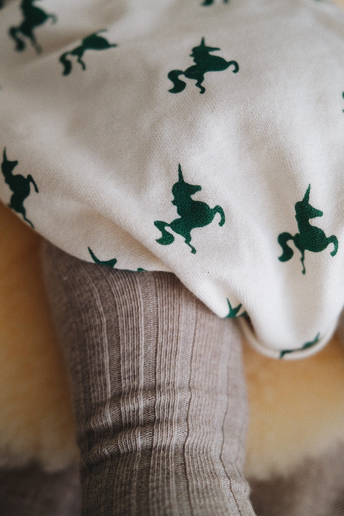 GREEN UNICORN OVERSIZED BODYSUIT