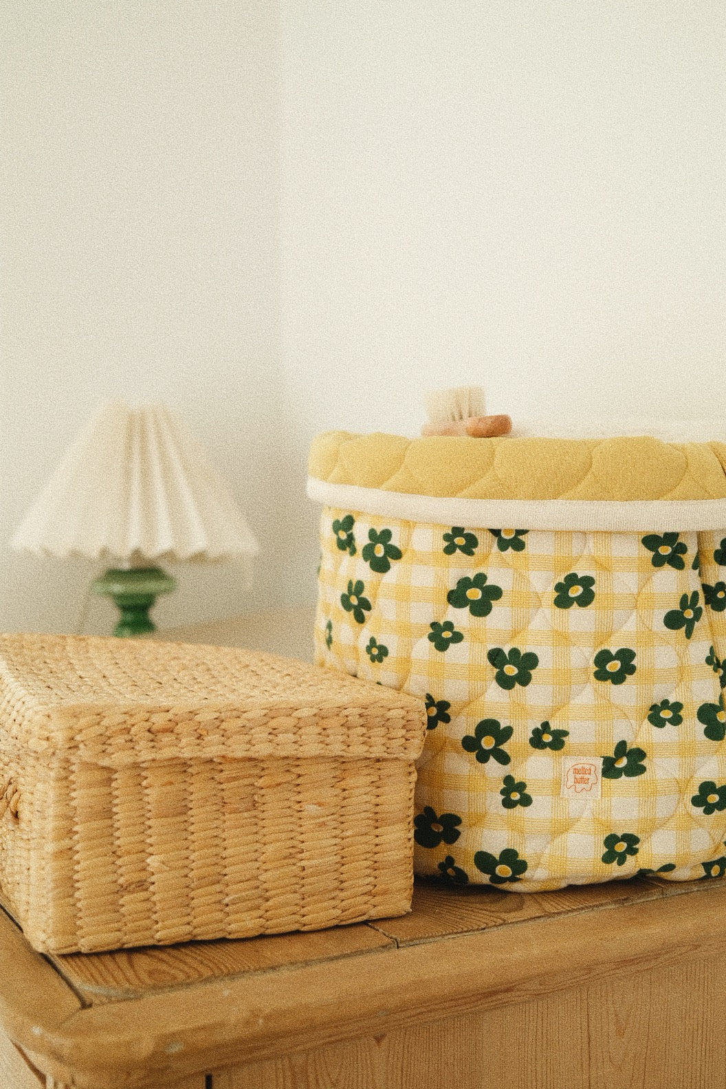 FLOWER CHECK BASKET