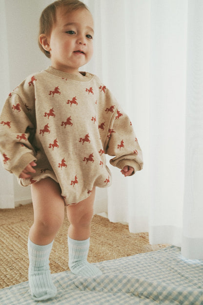 GREEN UNICORN OVERSIZED BODYSUIT