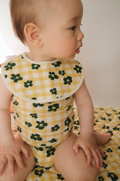 FLOWER CHECK BIB