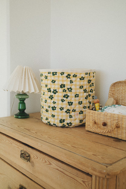 FLOWER CHECK BASKET