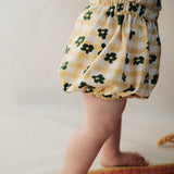 FLOWER  CHECK PUMPKIN PANTS