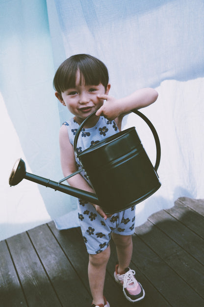 FLOWER OCEAN SLEEVELESS ROMPER