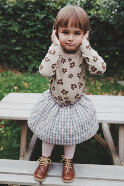 CHOCOLATE FLOWER LONG SLEEVE T-SHIRT
