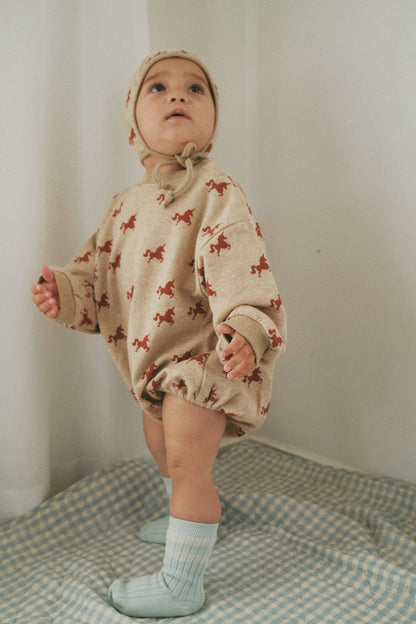 GREEN UNICORN OVERSIZED BODYSUIT