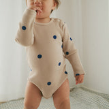 BLUEBERRY WAFFLE LONG SLEEVE BODYSUIT