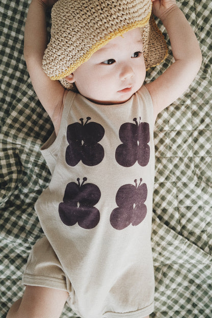 BUTTERFLY SLEEVELESS ROMPER