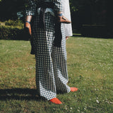 BLUE GINGHAM CHECK MAMA PANTS