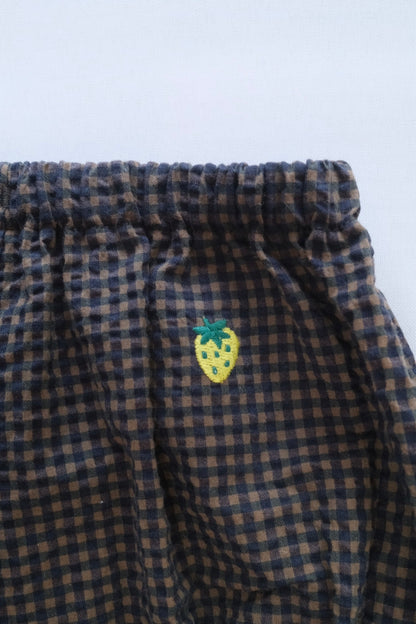 GINGHAM CHECK PUMPKIN PANTS