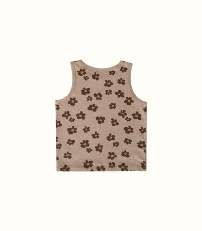 CHOCOLATE FLOWER TANK TOP