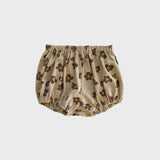 CHOCOLATE FLOWER PUMPKIN PANTS