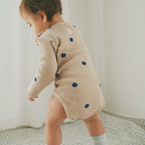 BLUEBERRY WAFFLE LONG SLEEVE BODYSUIT