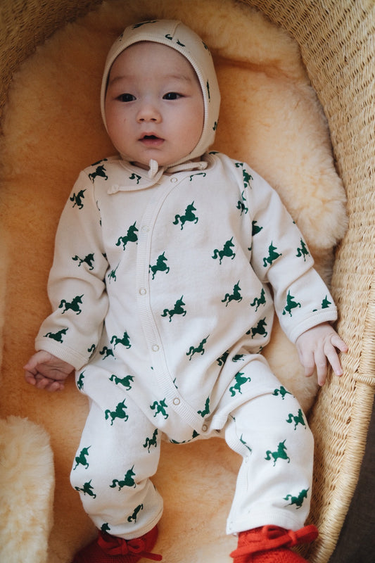 GREEN UNICORN COVERALL