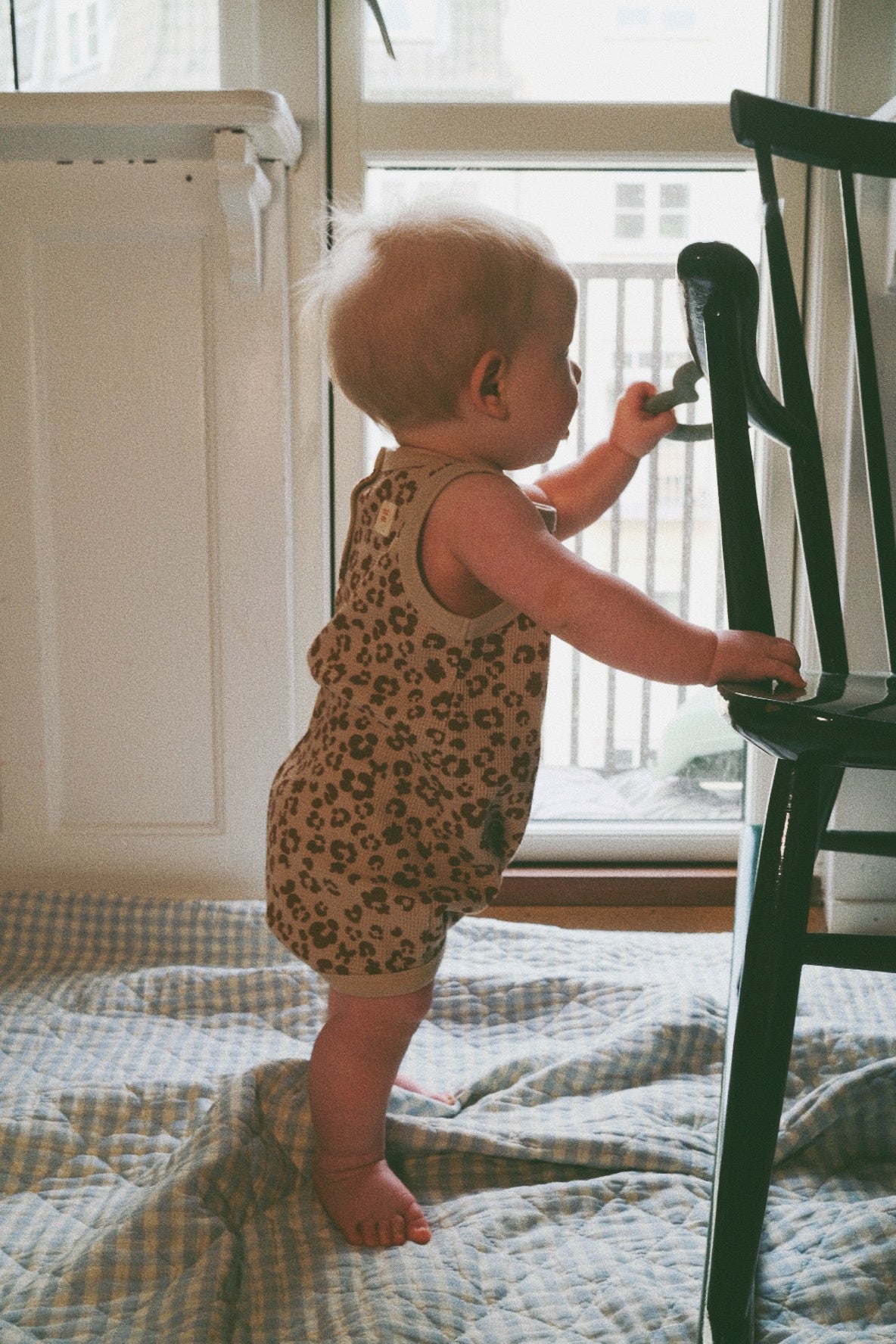 CHUNKY LEOPARD SLEEVELESS ROMPER