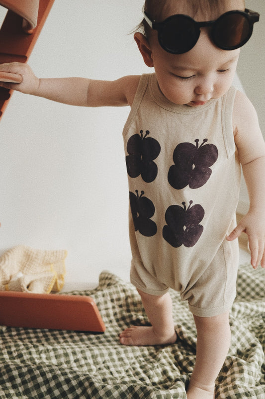 BUTTERFLY SLEEVELESS ROMPER