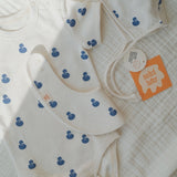 SWAN BODYSUIT＋BONNET＋BIB GIFT BOX SET