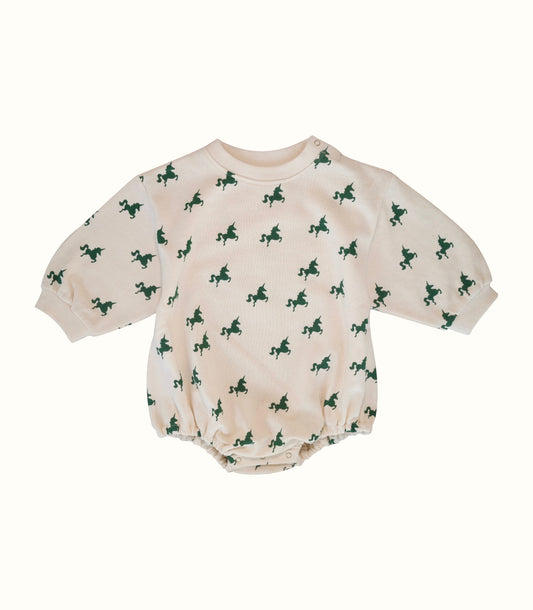 GREEN UNICORN OVERSIZED BODYSUIT