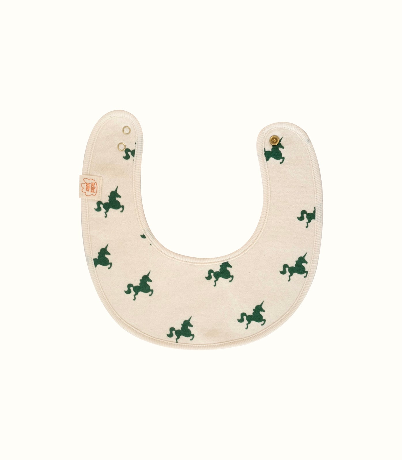 GREEN UNICORN BIB
