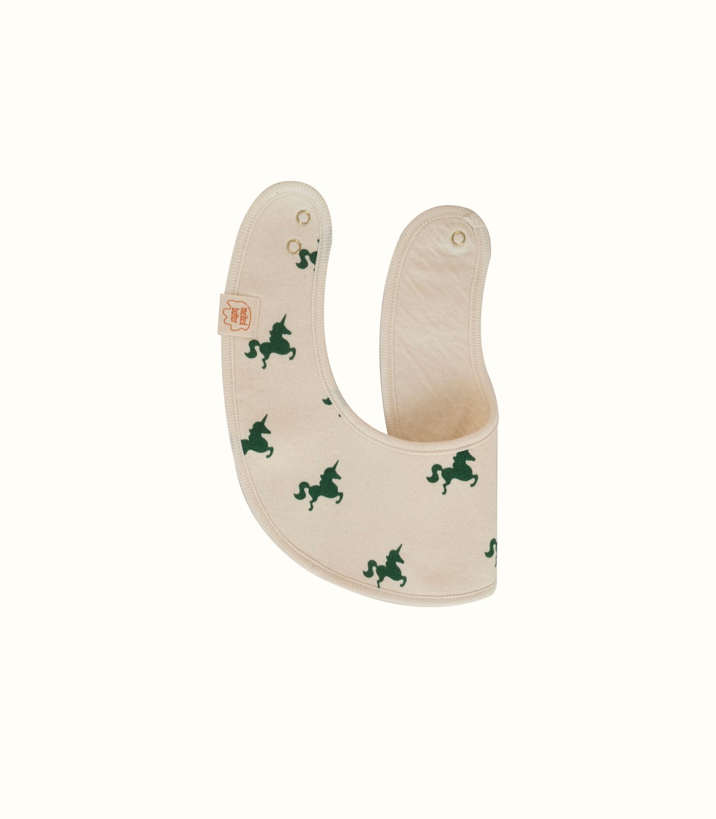 GREEN UNICORN BIB