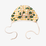FLOWER CHECK BONNET
