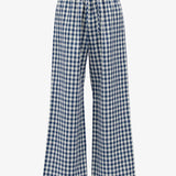 BLUE GINGHAM CHECK MAMA PANTS