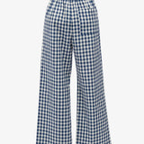 BLUE GINGHAM CHECK MAMA PANTS