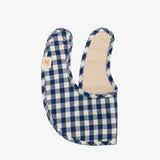 BLUE GINGHAM CHECK BIB