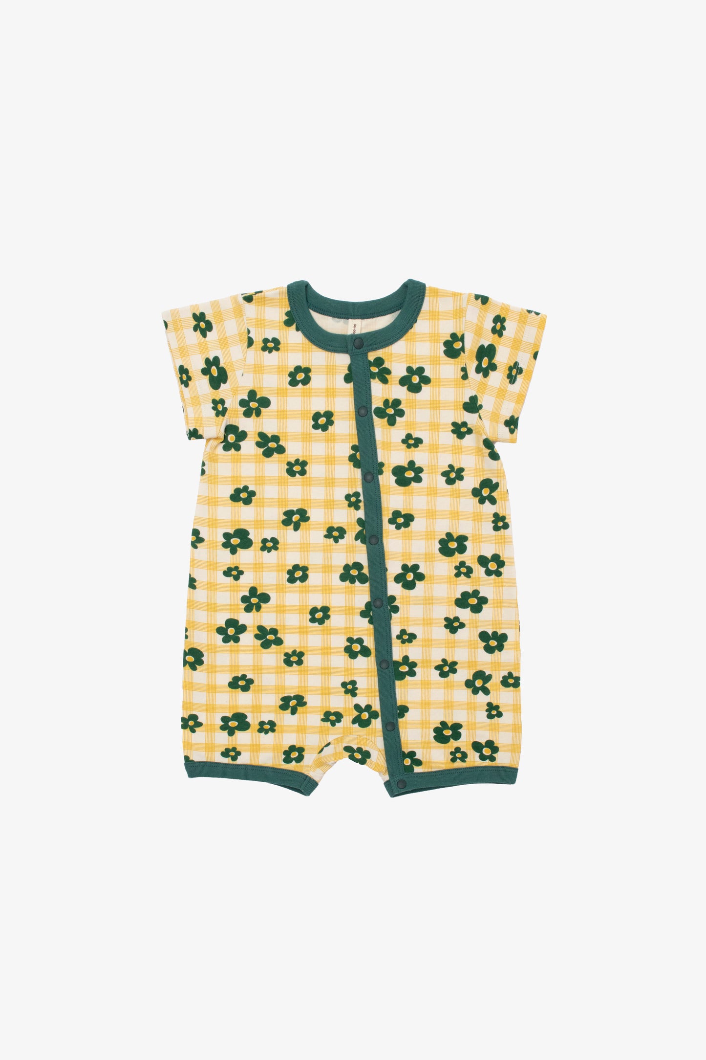 FLOWER CHECK ROMPER