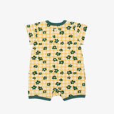 FLOWER CHECK ROMPER