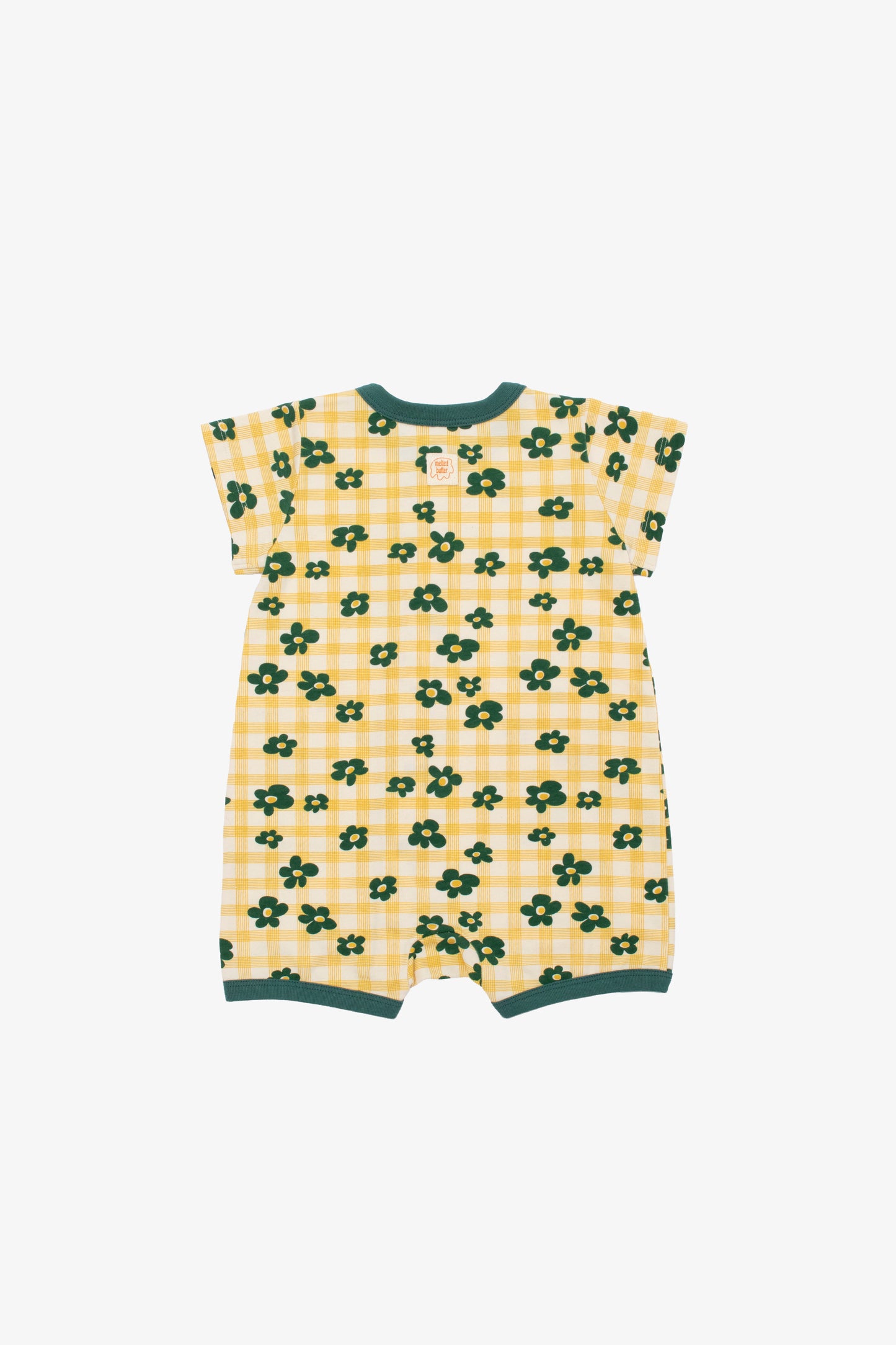 FLOWER CHECK ROMPER