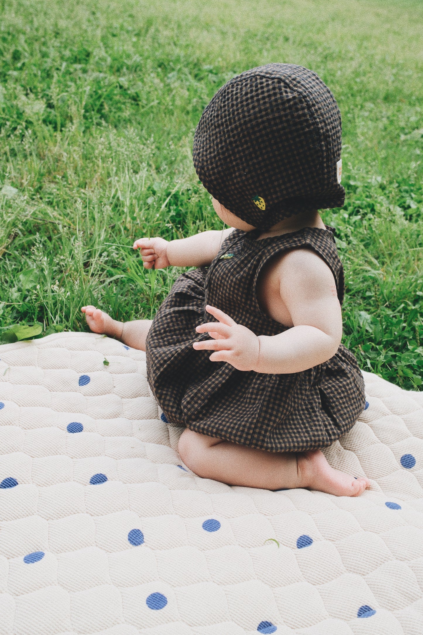 GINGHAM CHECK PUMPKIN ROMPER