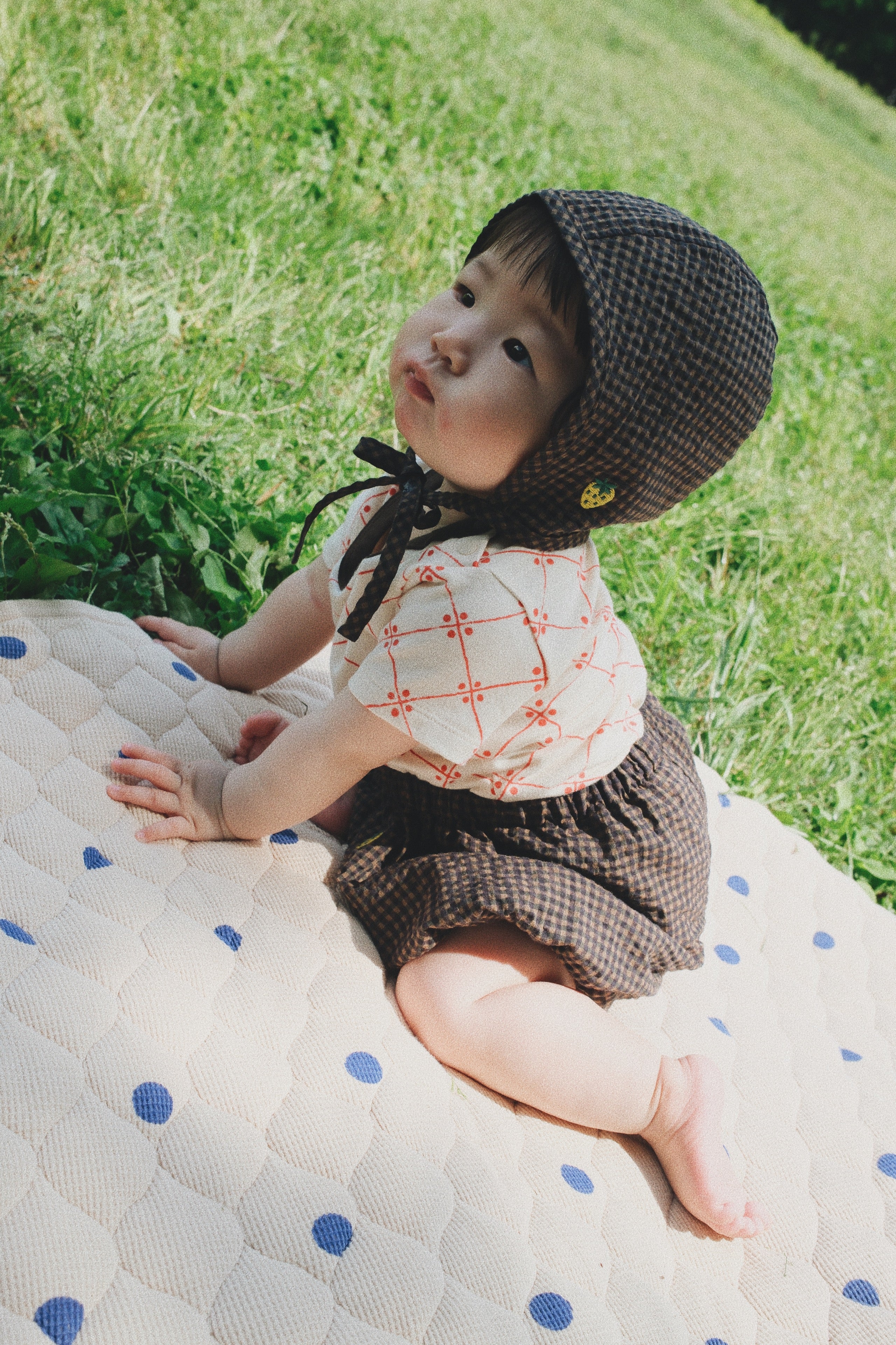GINGHAM CHECK PUMPKIN PANTS