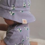 LILY OF THE VALLEY SUN HAT Ivory Purple リリー オブ ザ バレー サンハット アイボリー パープル 着用イメージ 1