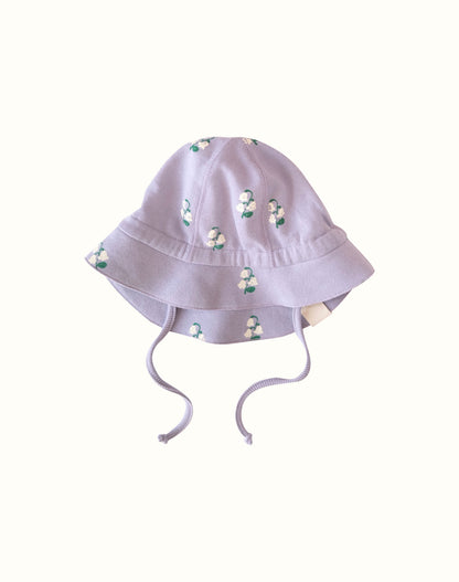 LILY OF THE VALLEY SUN HAT Ivory Purple リリー オブ ザ バレー サンハット アイボリー パープル 商品イメージ 7
