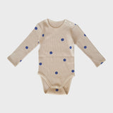 BLUEBERRY WAFFLE LONG SLEEVE BODYSUIT