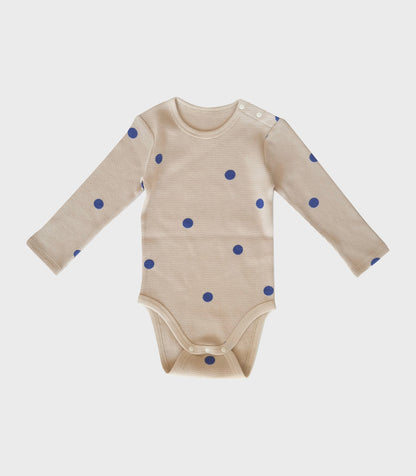 BLUEBERRY WAFFLE LONG SLEEVE BODYSUIT