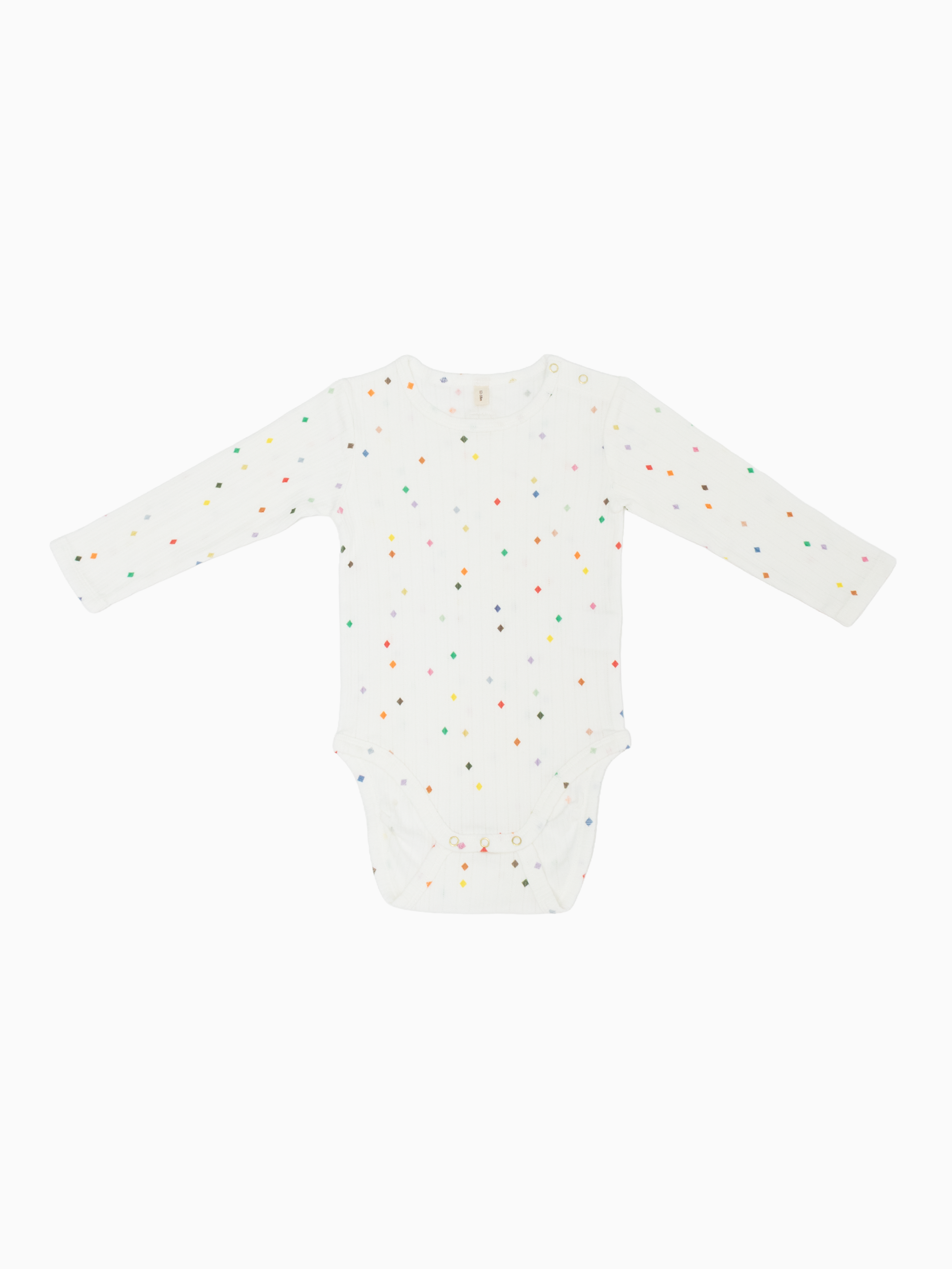 RAINBOW DIAMONDS LONG SLEEVE BODYSUIT