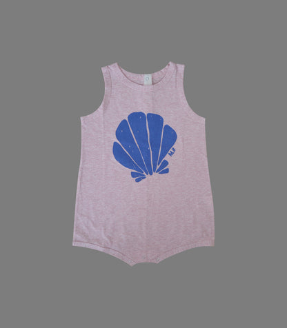 SHELL SLEEVELESS ROMPER