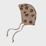 CHOCOLATE FLOWER BONNET